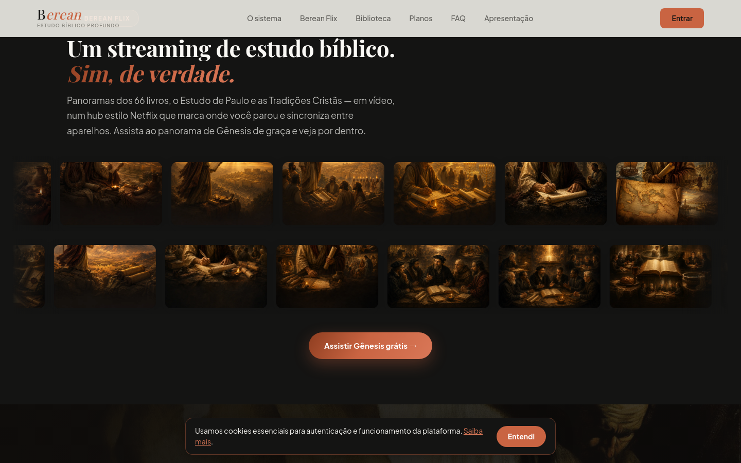 Biblioteca e planos de leitura dentro do Berean